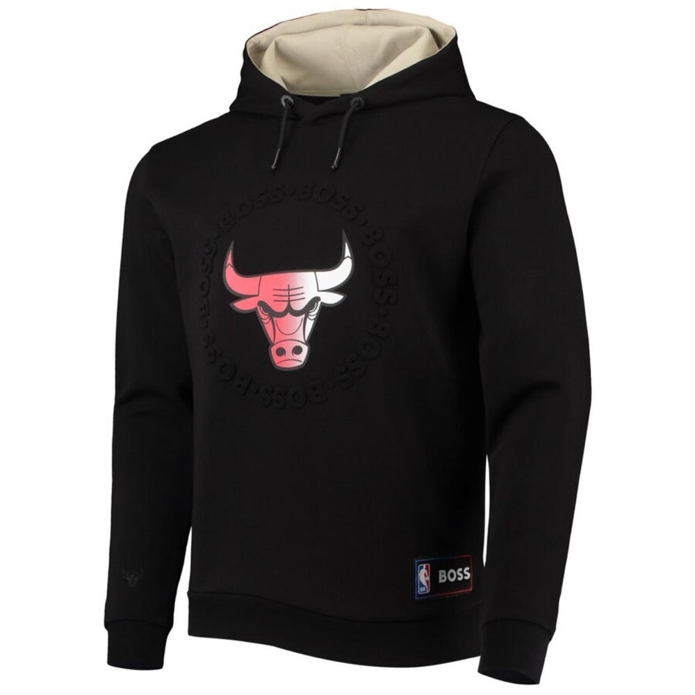 Boss x NBA Chicago Bulls Bounce Logo Pullover Hoodie Special Edition Collection